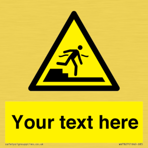 Custom warning Submerged step or steps